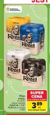 Carrefour Piwo Kozel Ležák 4-pak oferta