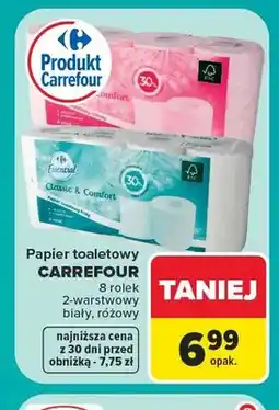Carrefour Papier toaletowy Carrefour biały oferta