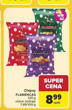 Carrefour Chipsy o smaku szynki Flamencas oferta