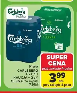 Carrefour Piwo Carlsberg Pilsner 4-pak oferta