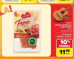 Carrefour Tapas Jamon Serrano Campofrio oferta