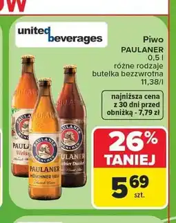 Carrefour Piwo Paulaner Hefe-Weissbier oferta