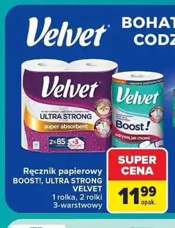 Carrefour Ręcznik papierowy Velvet Boost! oferta