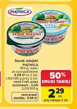 Carrefour Serek wiejski ze szczypiorkiem Piątnica oferta