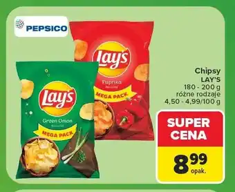 Carrefour Chipsy Lay's Green Onion oferta
