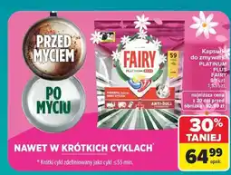 Carrefour Kapsułki do zmywarki Fairy Platinum Plus Lemon oferta