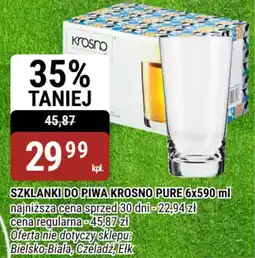 bi1 Szklanki do piwa krosno pure 6x590 ml oferta