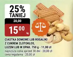 bi1 Ciastka domowe lub rogaliki z cukrem złotokłos oferta