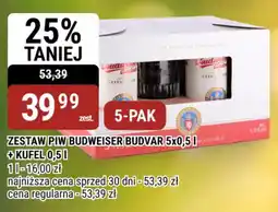 bi1 Zestaw piw budweiser budvar 5x0,5 l oferta