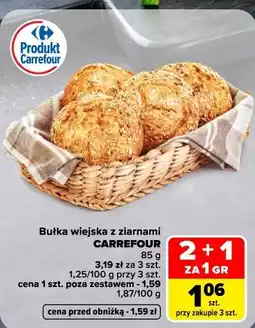 Carrefour Bułka wiejska z ziarnami CARREFOUR oferta