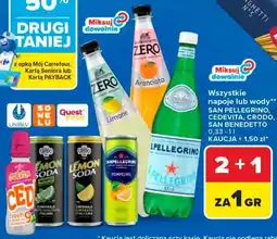 Carrefour Napoje lub wody San Pellegrino, Cedevita, Crodo, San Benedetto oferta