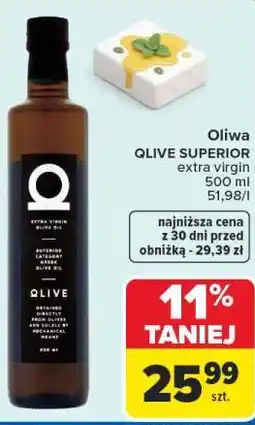 Carrefour Oliwa QLIVE SUPERIOR extra virgin oferta