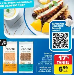 Carrefour Paluszki GRECINI z sezamem, wieloziarniste oferta
