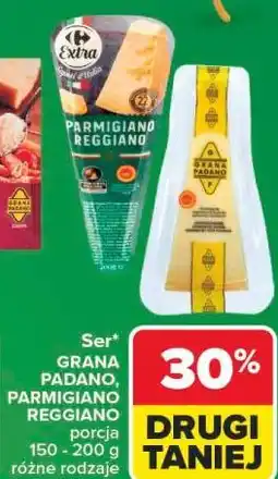 Carrefour Ser Grana Padano, Parmigiano Reggiano porcja oferta