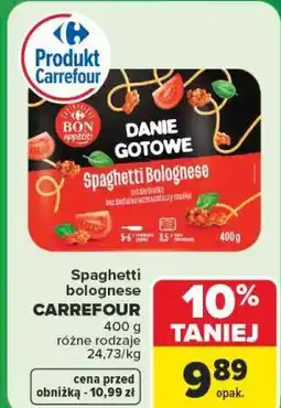 Carrefour Spaghetti bolognese CARREFOUR oferta