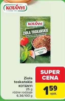 Carrefour Zioła toskańskie KOTÁNYI oferta