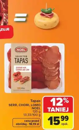 Carrefour Tapas Serr, Chori, Lomo Noel oferta