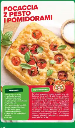 Carrefour Focaccia z pesto i pomidorami oferta