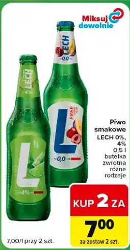 Carrefour Piwo smakowe LECH 0%, 4% oferta