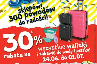 Walizki i zabawki do wody i piasku