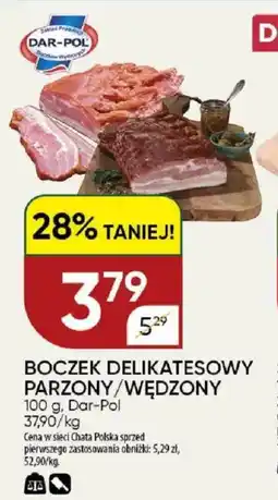 Chata Polska Boczek delikatesowy parzony/wędzony dar-pol oferta