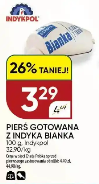 Chata Polska Pierś gotowana z indyka bianka indykpol oferta