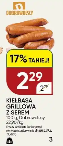 Chata Polska Kiełbasa grillowa z serem dobrowolscy oferta