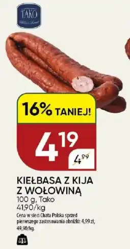 Chata Polska Kiełbasa z kija z wołowiną tako oferta