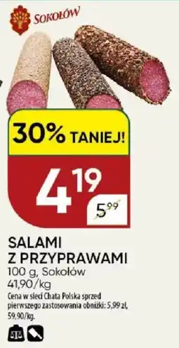 Chata Polska Salami z przyprawami sokołów oferta