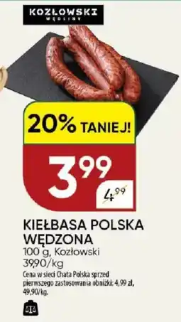 Chata Polska Kiełbasa polska wędzona kozłowski oferta