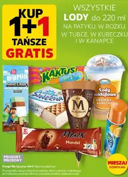 Kaufland Wszystkie lody do 220 ml na patyku, w rożku, w tubce, w kubeczku i w kanapce oferta