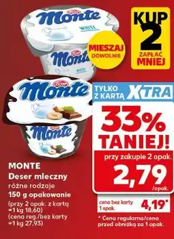 Kaufland Monte Deser mleczny różne rodzaje oferta