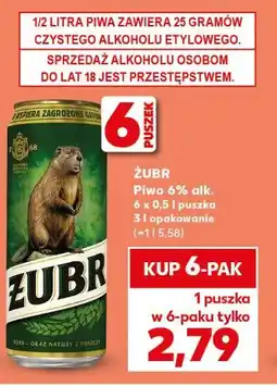 Kaufland Żubr Piwo 6% alk oferta