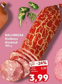 Kaufland BALCERZAK Kiełbasa Kindziuk oferta