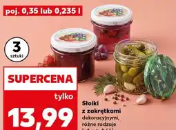 Kaufland Słoiki z zakrętkami dekoracyjnymi, różne rodzaje oferta