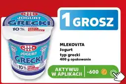Kaufland MLEKOVITA Jogurt typ grecki oferta
