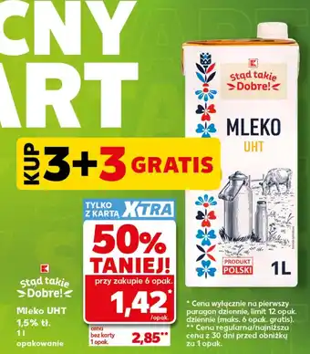 Kaufland Mleko K-Stąd Takie Dobre oferta