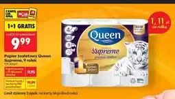 Biedronka Papier toaletowy Queen Supreme 9-pak oferta