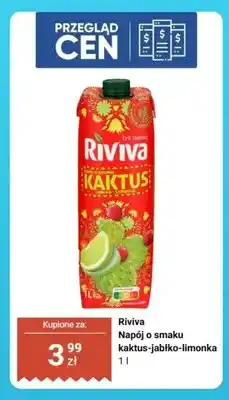Biedronka Napój o smaku kaktus-jabłko-limonka Riviva oferta