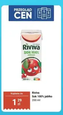 Biedronka Sok 100% jabłko Riviva oferta