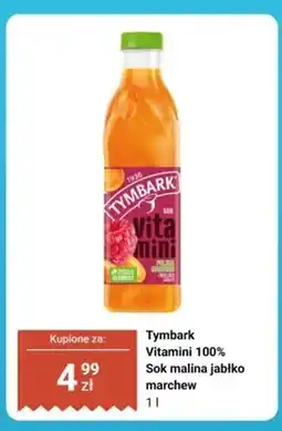 Biedronka Sok Tymbark Vitamini 100% malina jabłko marchew oferta
