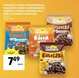 Delikatesy Centrum Kuleczki o smaku czekoladowym, muszelki o smaku czekoladowym, cookies o smaku czekoladowym, kółka z miodem Codzienny oferta