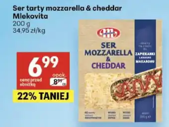 Delikatesy Centrum Ser tarty mozzarella & cheddar Mlekovita oferta