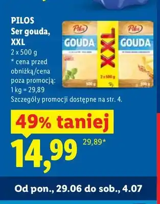 Lidl Ser gouda XXL Pilos 2-pak oferta