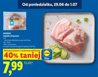 Lidl Łopatka wieprzowa Rzeźnik oferta