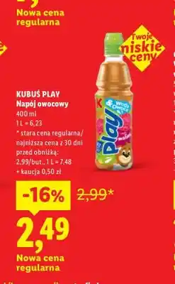 Lidl Napój owocowy Kubuś Play malina oferta