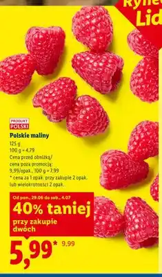 Lidl Maliny polskie oferta