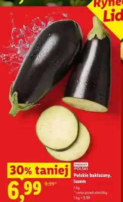 Lidl Bakłażany polskie luzem oferta
