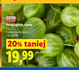 Lidl Polski agrest, luzem Ryneczek Lidla oferta