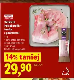 Lidl Tuszka z królika z podrobami Rzeźnik oferta